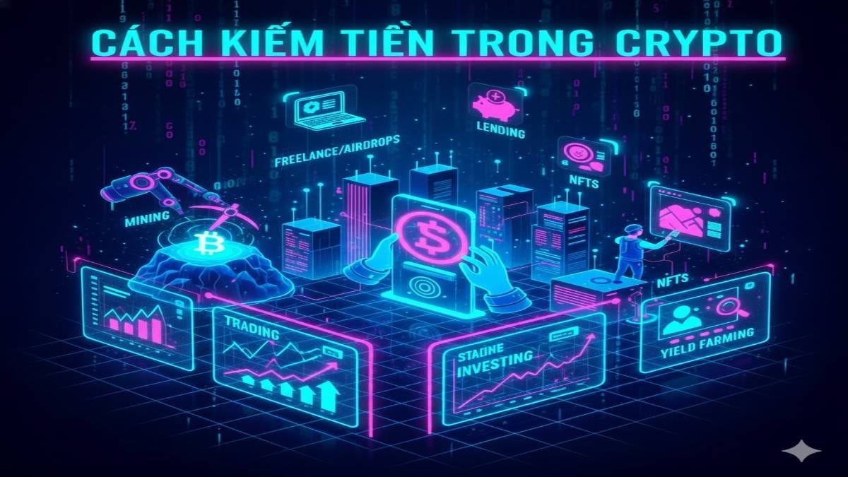 Các cách kiếm tiền trong Crypto