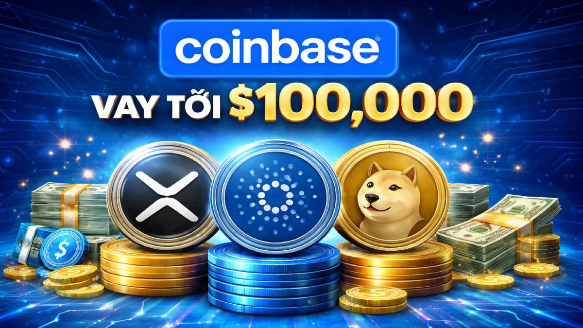 Coinbase cho vay USDC bằng việc Hold XRP, ADA, Doge