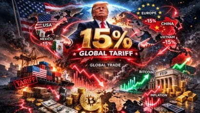 Trump áp thuế 15% toàn cầu: Ảnh hưởng gì đến thị trường tài chính và kinh tế thế giới?