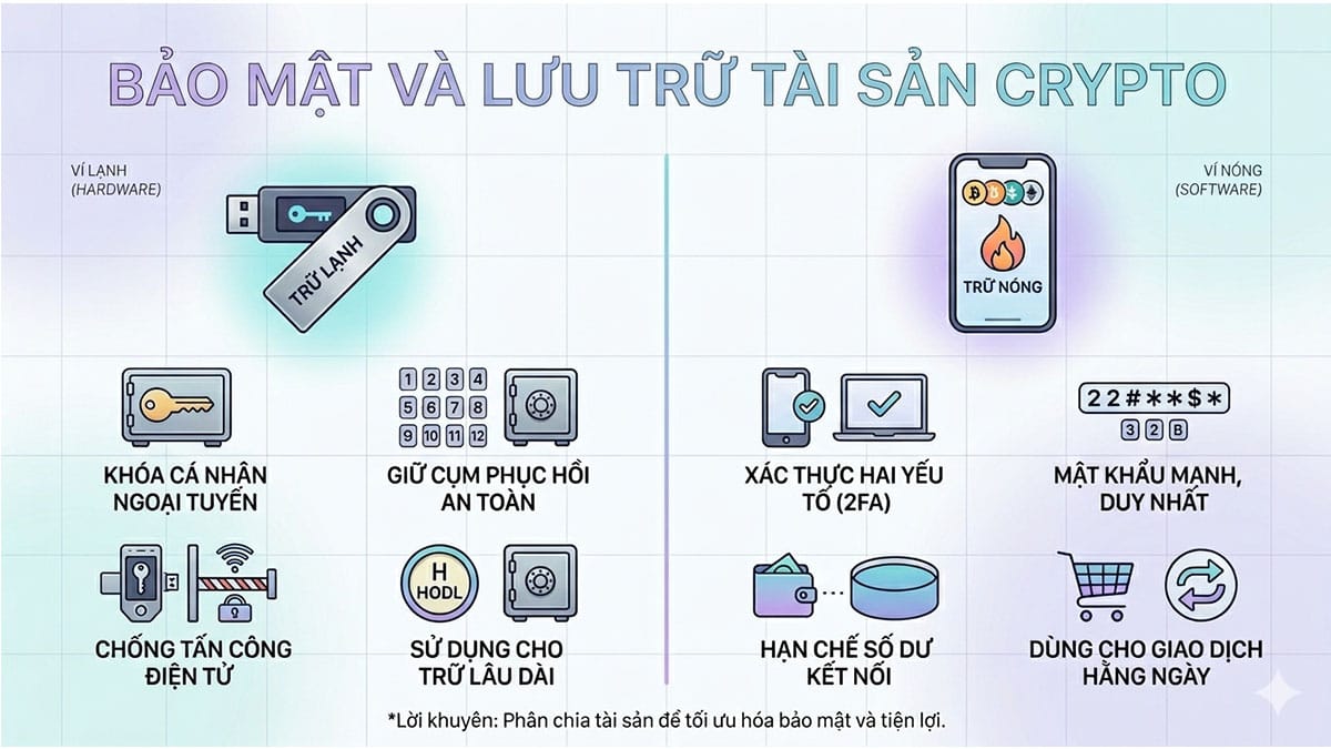Bảo Mật Và Lưu Trữ Tài Sản Crypto An Toàn 1 Bảo mật và lưu trữ tài sản Crypto
