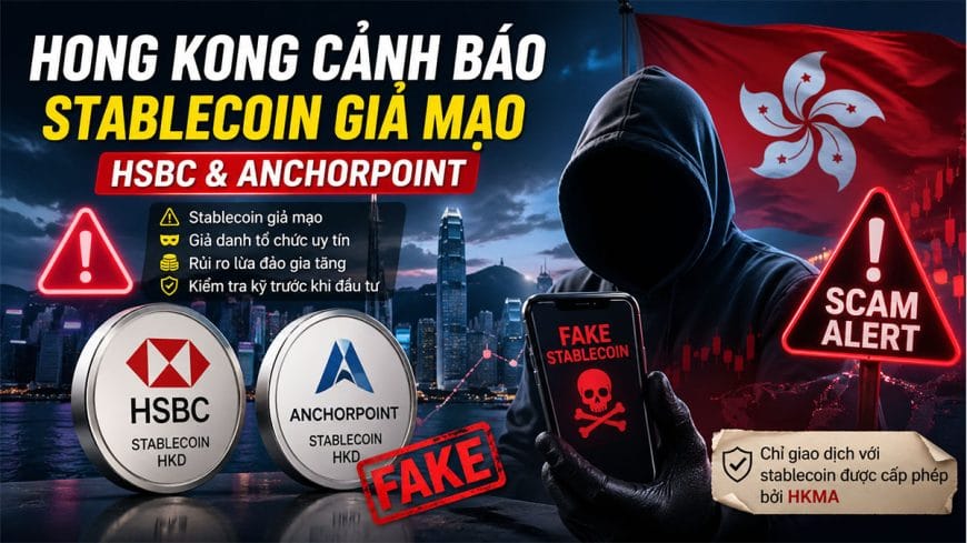 Hong Kong cảnh báo stablecoin giả mạo HSBC và Anchorpoint