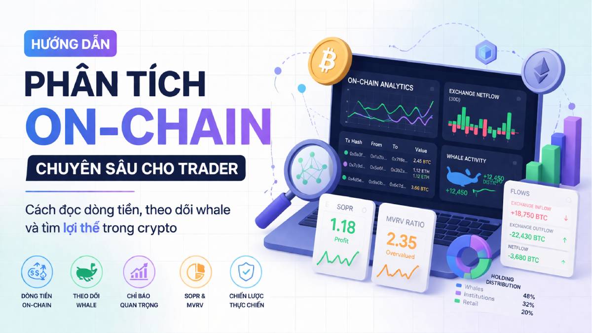 Phân tích On-chain là gì? Cẩm nang toàn diện về dữ liệu blockchain từ A-Z 1 Hướng dẫn phân tích On-chain