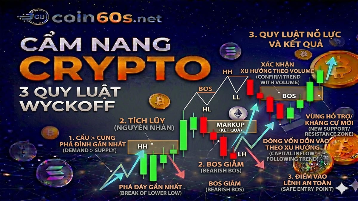 3 Quy Luật Wyckoff Là Gì? Ứng Dụng Trong Giao Dịch Crypto Chuyên Sâu 1 3 quy luật Wyckoff