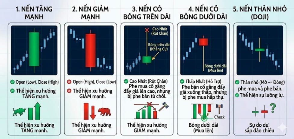 Các dạng nến điển hình