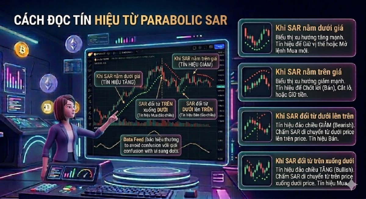 Cách đọc tín hiệu từ Parabollic SAR