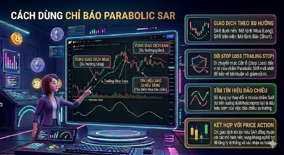 Cách dùng chỉ báo Parabolic SAR
