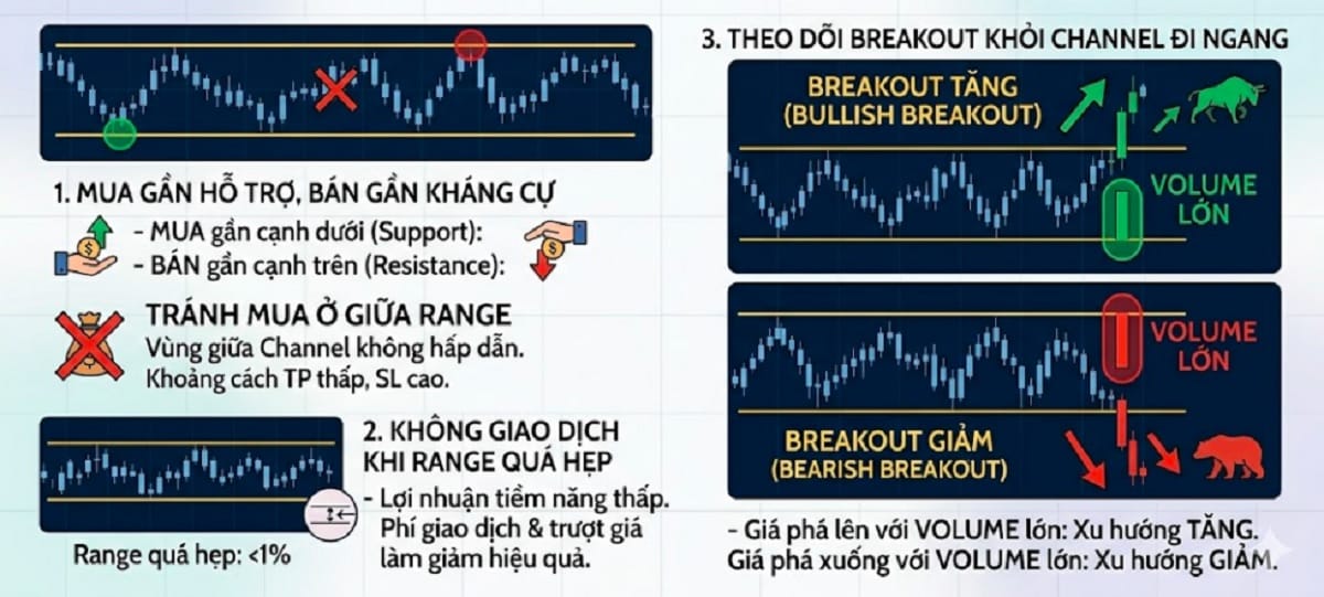 Cách giao dịch với Channel đi ngang