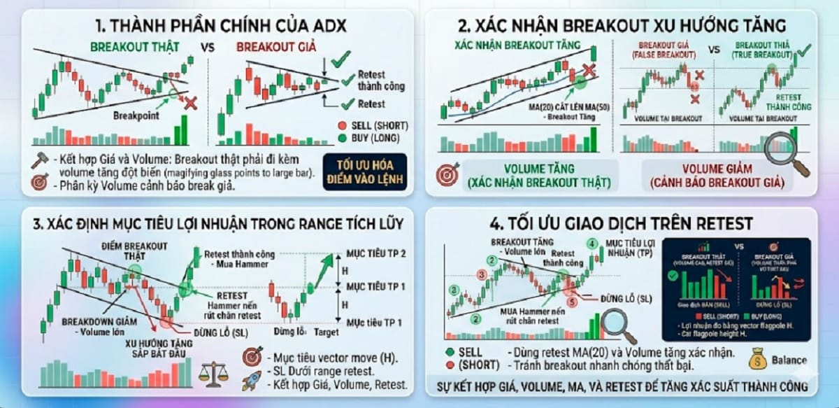 Cấu tạo chỉ báo ADX
