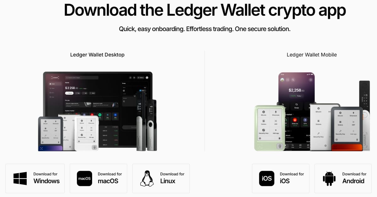 Tải ứng dụng Ledger Wallet