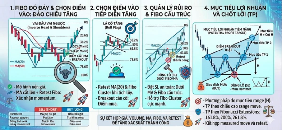 Kết hợp mô hình giá với Fibonacci