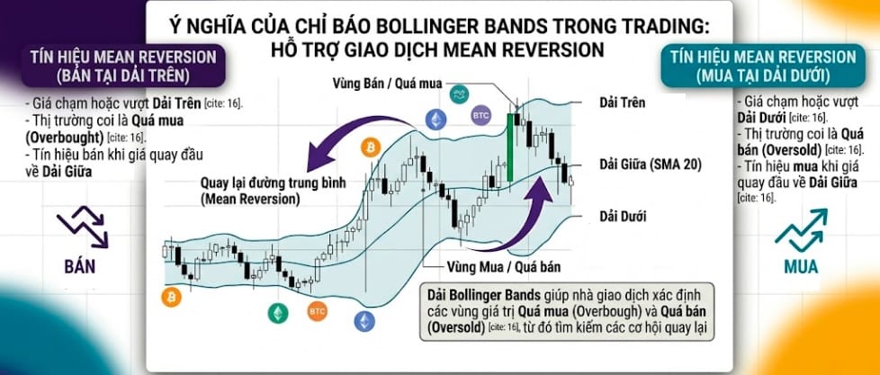 Sử dụng Bollinger Bands giao dịch Mean Reversion
