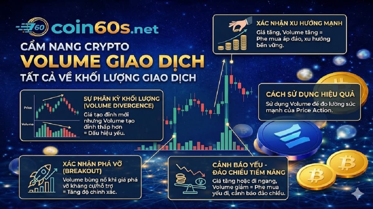 Volume trong trading crypto - coin60s
