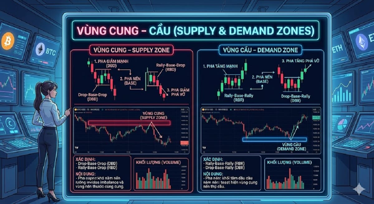 Vùng cung - cầu (Supply - Demand zones)