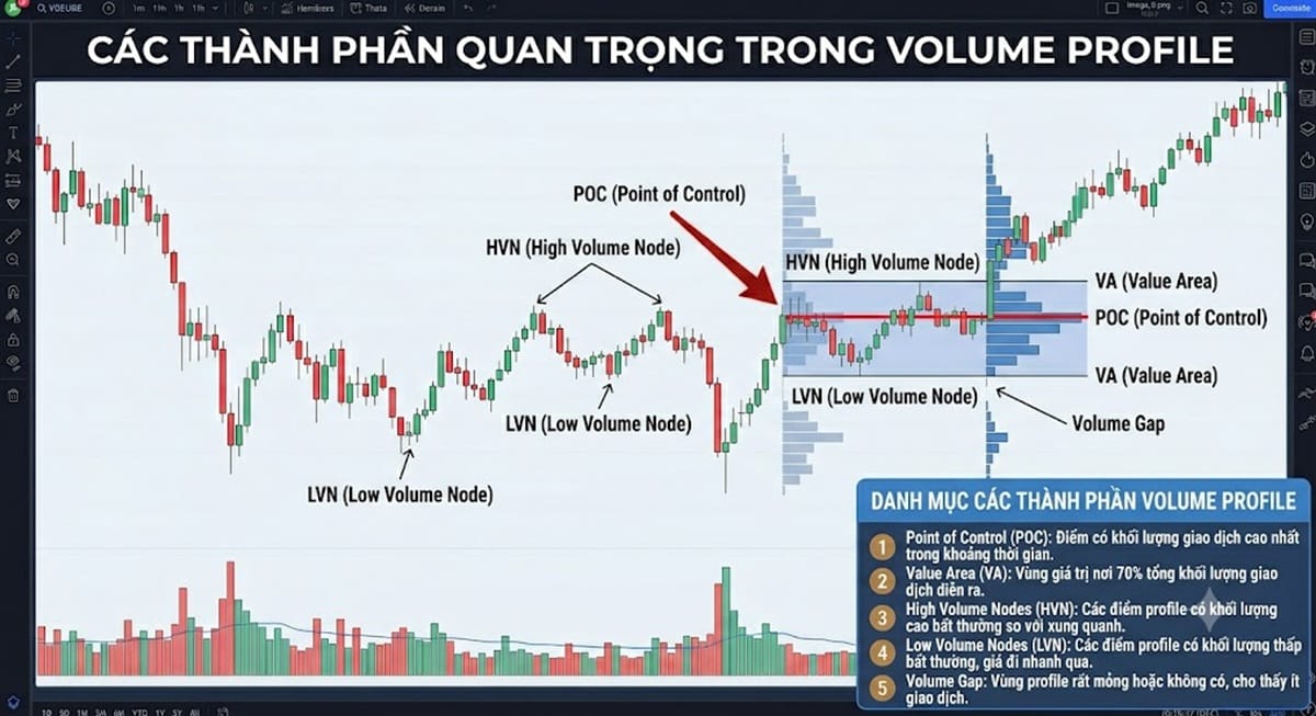 Các thành phần của Volume Profile