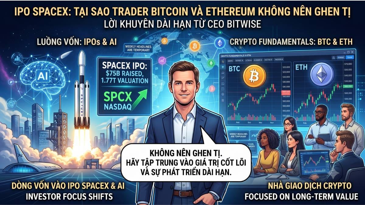 CEO Bitwise giải thích trader BTC không nên ganh tị với IPO SpaceX