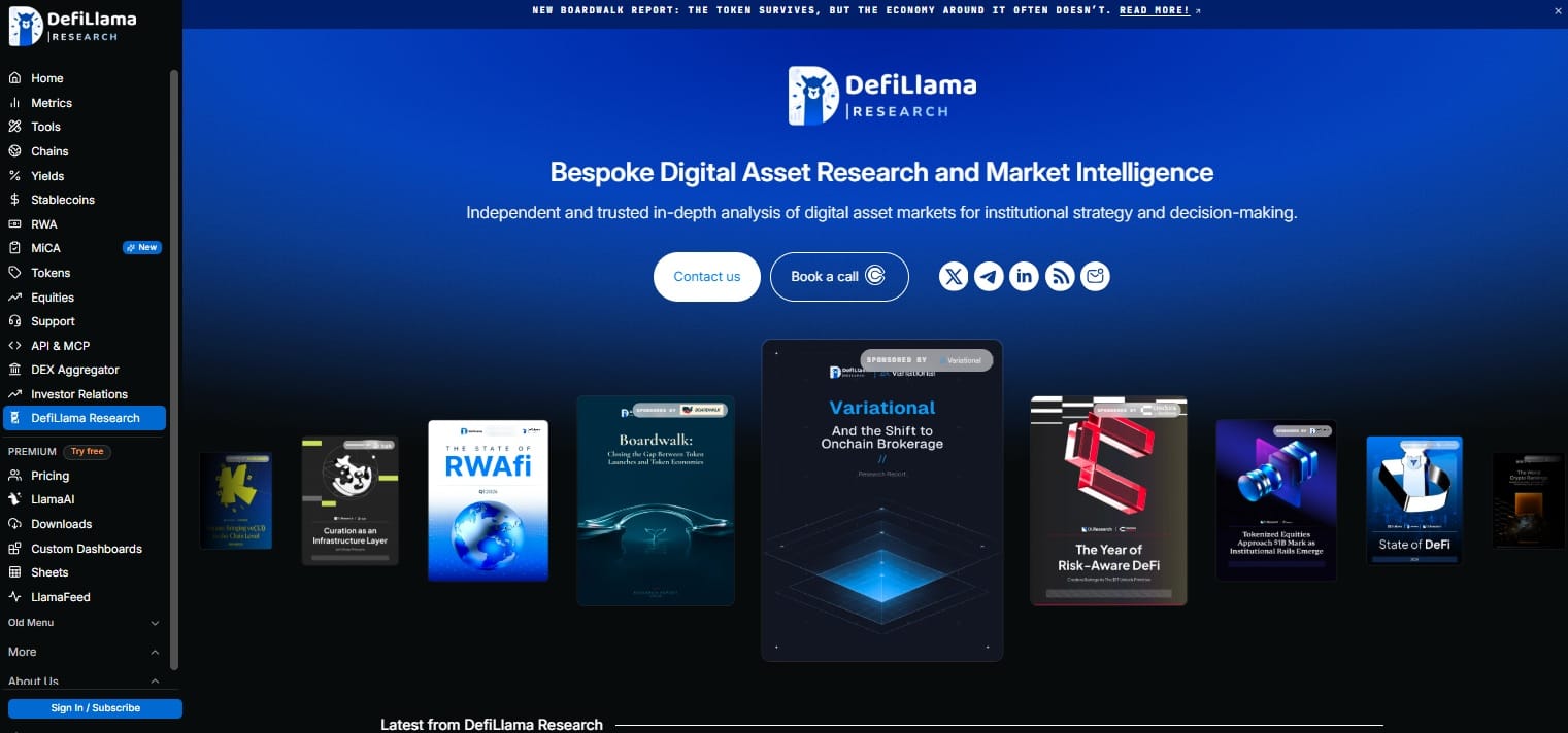 Hướng Dẫn Sử Dụng DefiLlama Chi Tiết Nhất 2026: Làm Chủ Công Cụ Phân Tích DeFi Hàng Đầu 15 Giao diện Defillama Research
