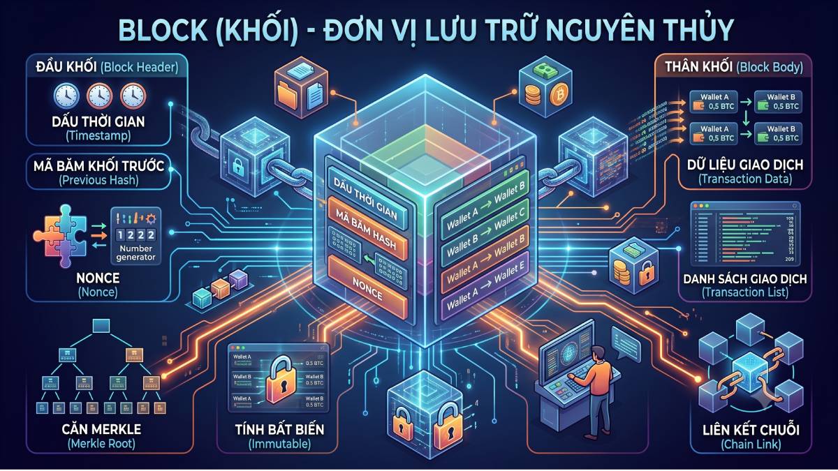 Blockchain cơ bản - Bách khoa toàn thư 10 thuật ngữ cốt lõi cho người mới 2 Block