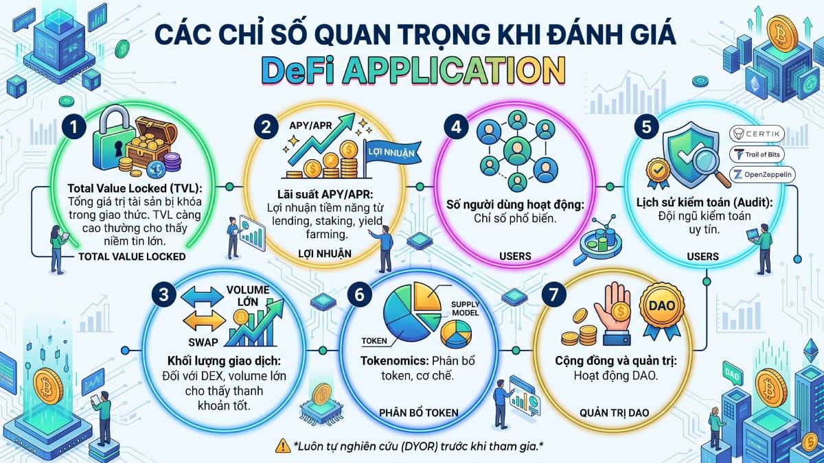 Các chỉ số quan trọng của 1 dAPP