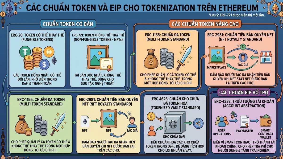 Các chuẩn token trong Blockchain Ethereum