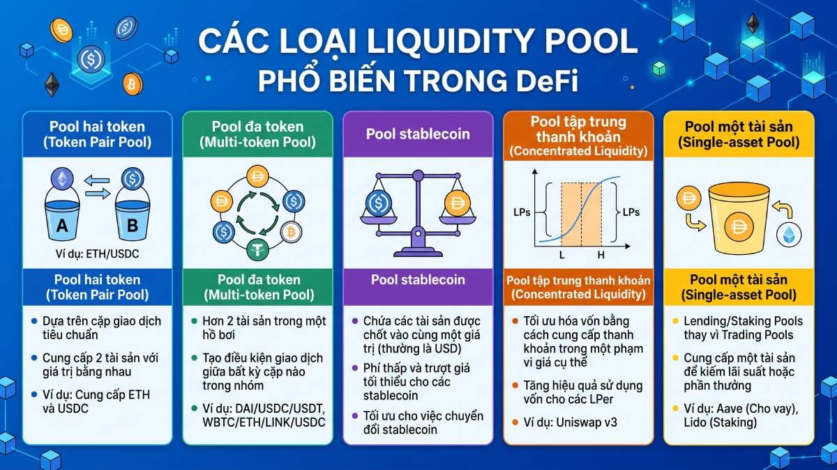 Các loại Liquidity Pool