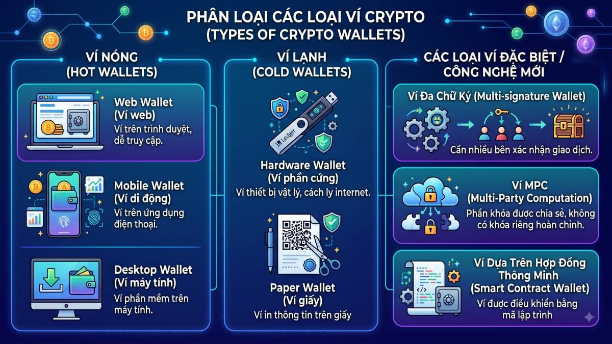 Các loại ví Crypto