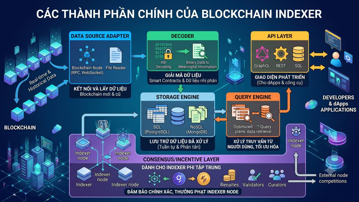 Các thành phần của Blockchain Indexer