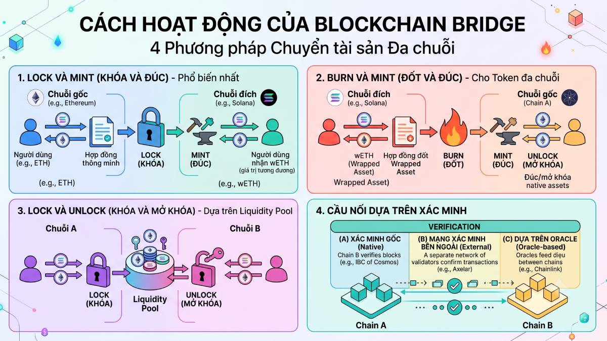 Cách hoạt động của Blockchain Bridge