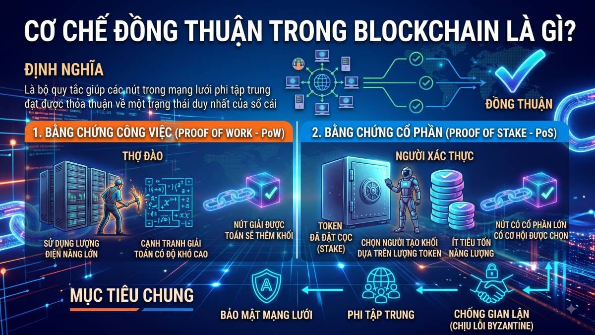 Cơ chế đồng thuận trong Blockchain