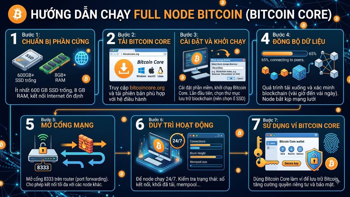 Full Node là gì? Vai trò và cách chạy Full Node Blockchain 5 Full Node Bitcoin