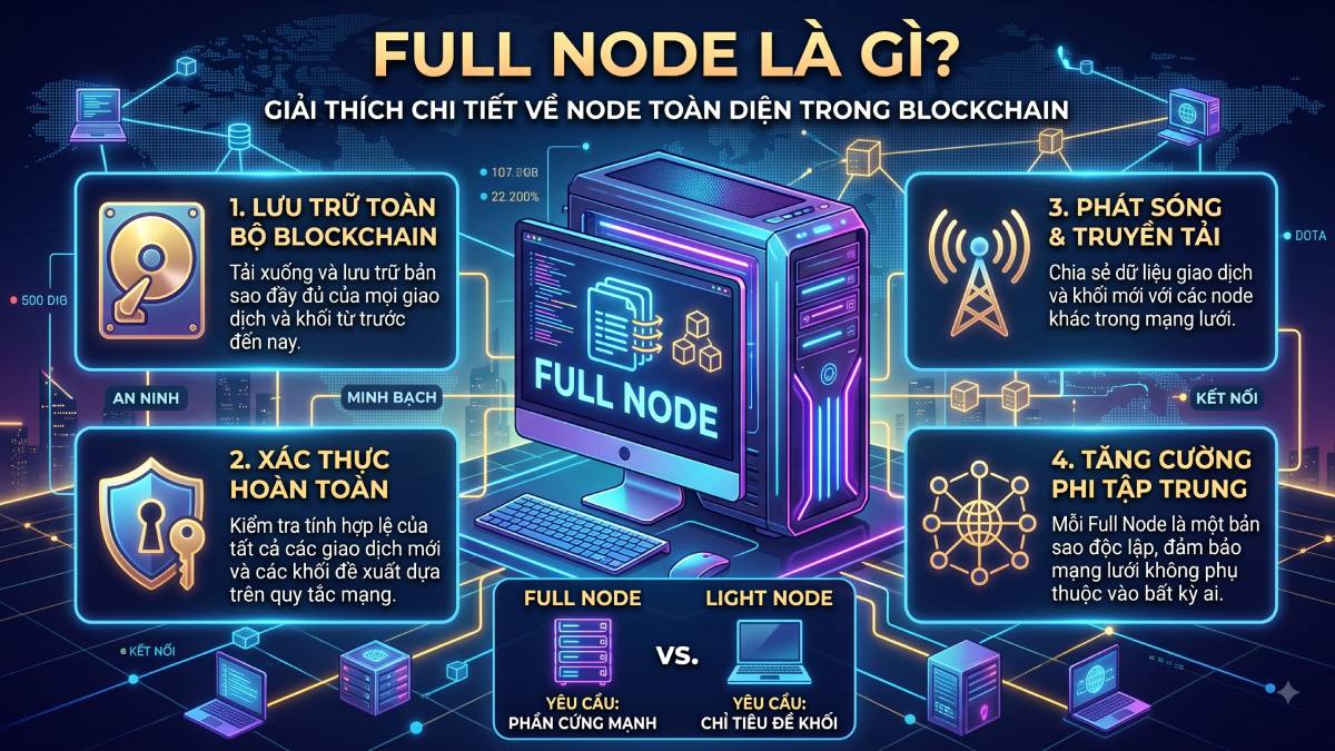 Full Node là gì? Vai trò và cách chạy Full Node Blockchain 1 Full Node là gì