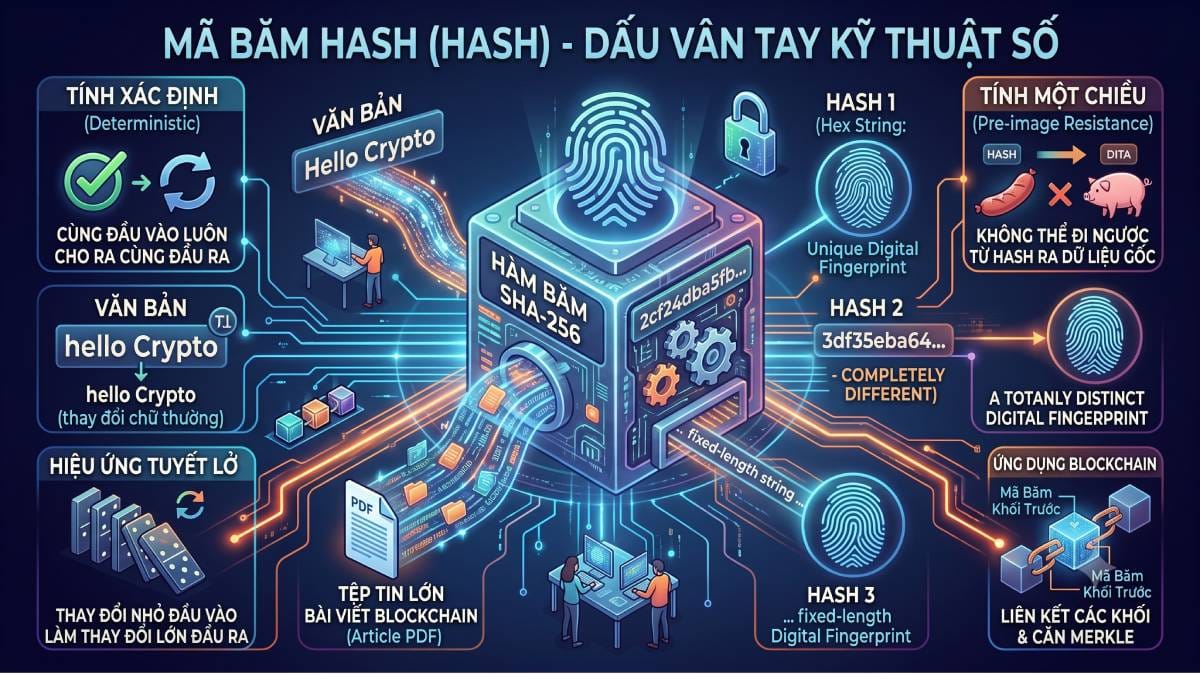 Blockchain cơ bản - Bách khoa toàn thư 10 thuật ngữ cốt lõi cho người mới 3 Hash