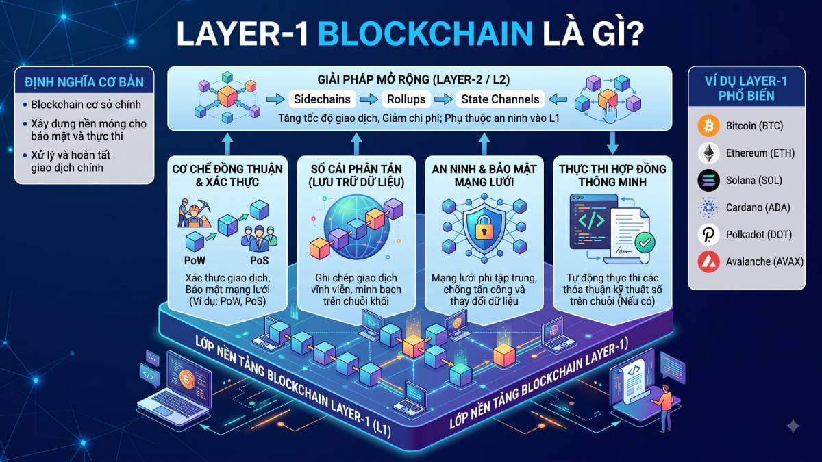 Layer-1 Blockchain là gì? Nền tảng của hệ sinh thái Web3 1 Layer-1 Blockchain