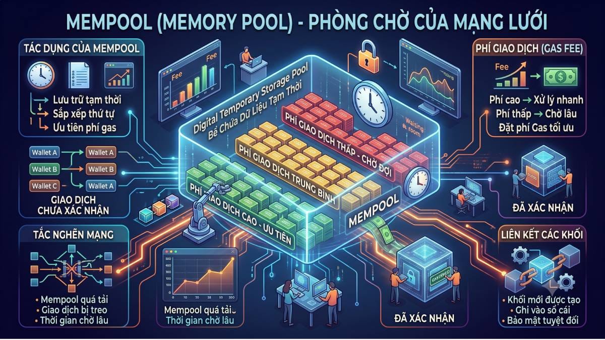 Blockchain cơ bản - Bách khoa toàn thư 10 thuật ngữ cốt lõi cho người mới 4 Memory Pool