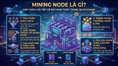 Mining Node là gì? Node đào trong Blockchain hoạt động thế nào?