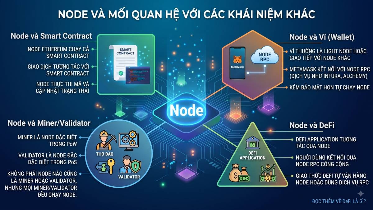 Node và mới quan hệ với các khái niệm khác