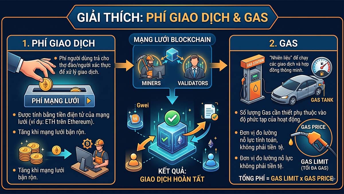 Phí giao dịch và phí gas