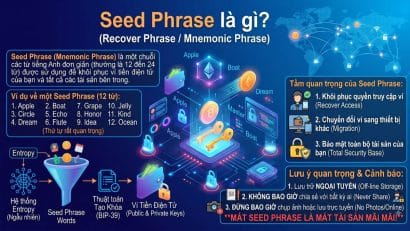 Seed Phrase là gì? Cụm từ khôi phục ví tiền điện tử