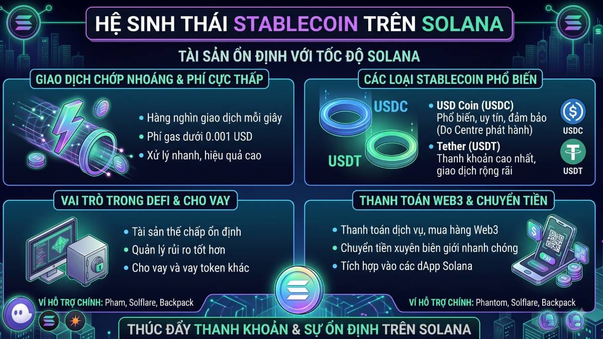 Stablecoin trên Solana