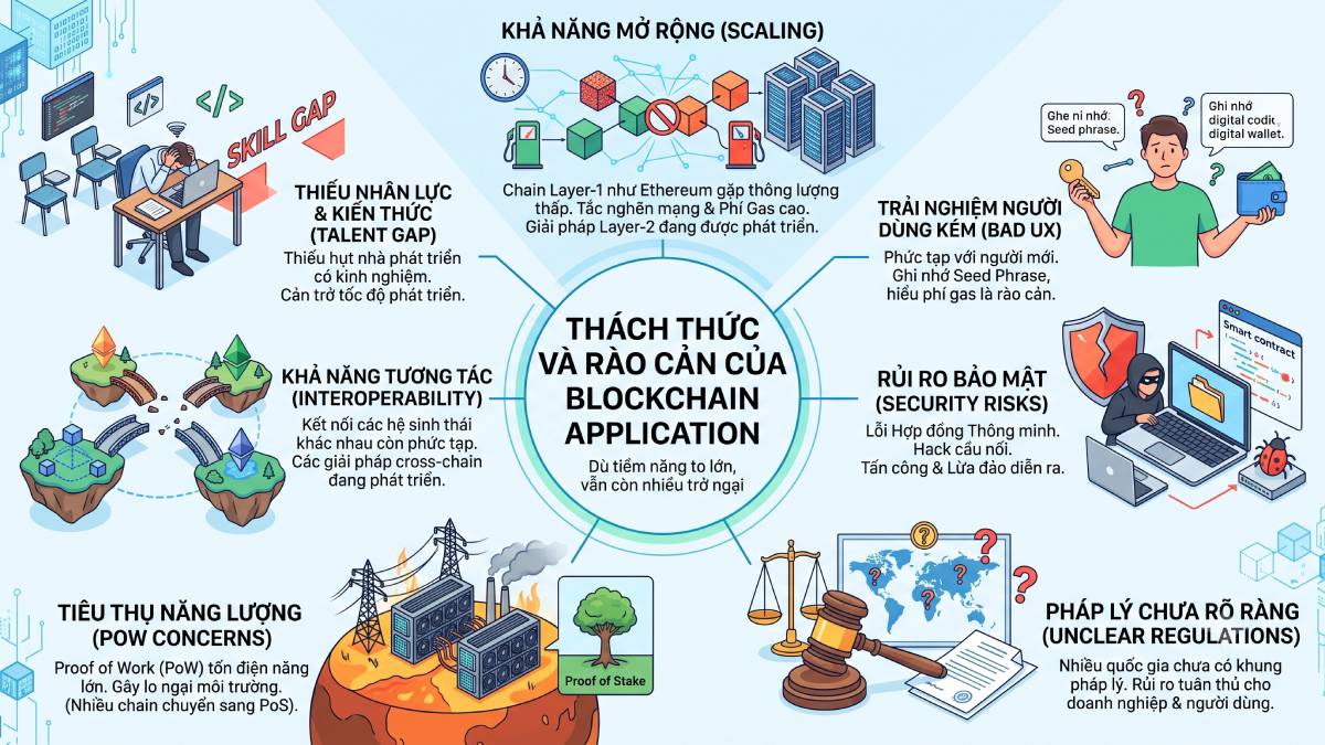 Thách thức và rào cản của ứng dụng Blockchain