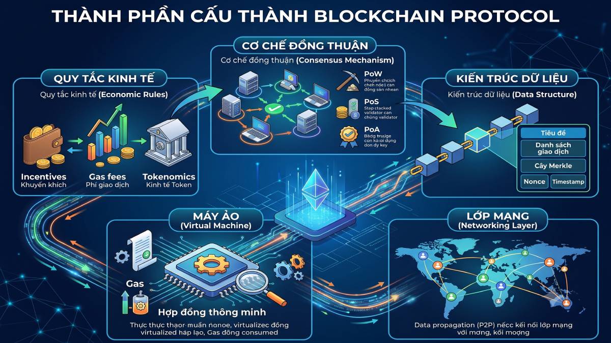 Thành phần cấu thành Blockchain Protocol