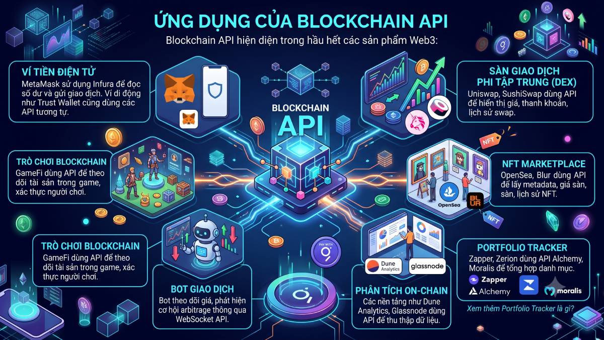 Ứng dụng của Blockchain API