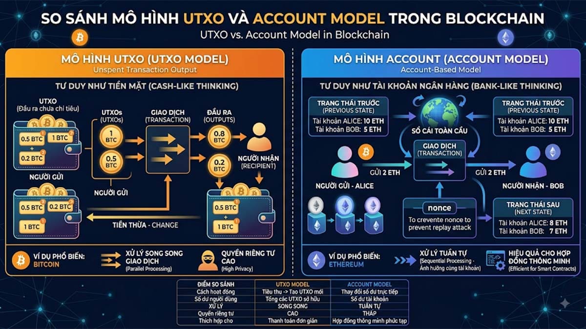 UTXO và Account Model