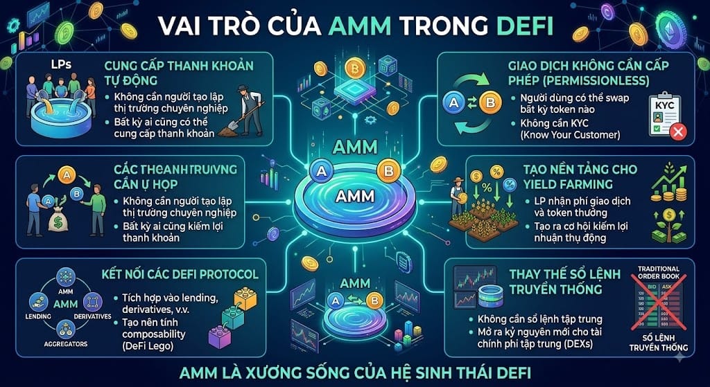 Vai trò của AMM trong DeFi