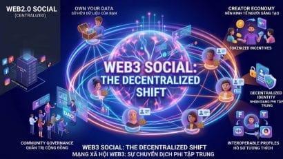 Web3 Social là gì? Mạng xã hội phi tập trung Blockchain