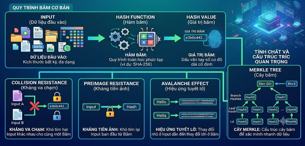 Các thành phần chính của Hash