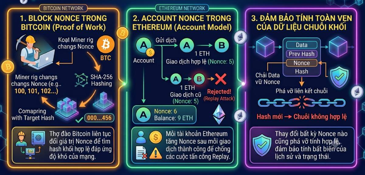 Cách hoạt động của Nonce