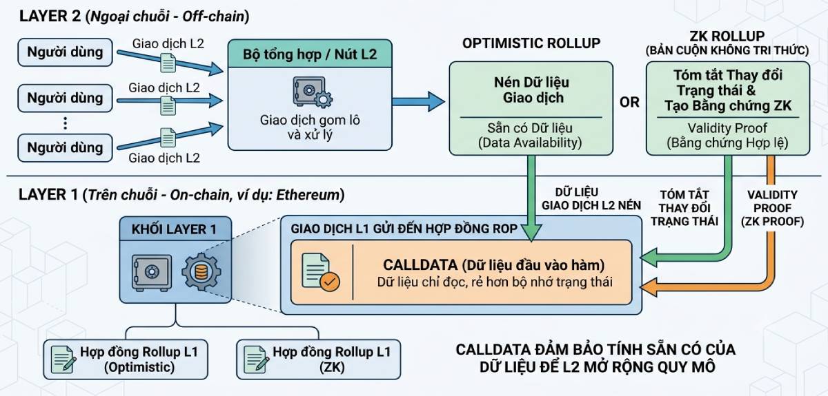 Calldata và Layer-2 Rollup