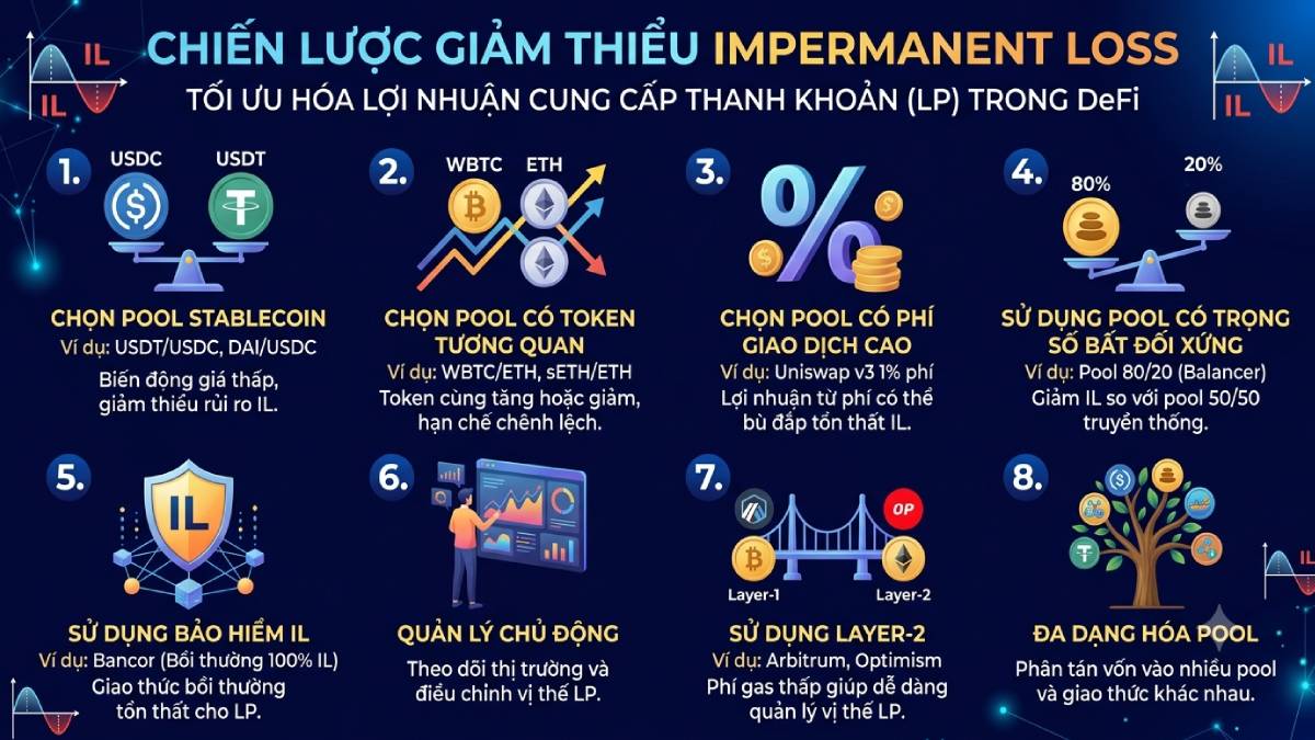 Chiến lược giảm thiểu Impermanent Loss