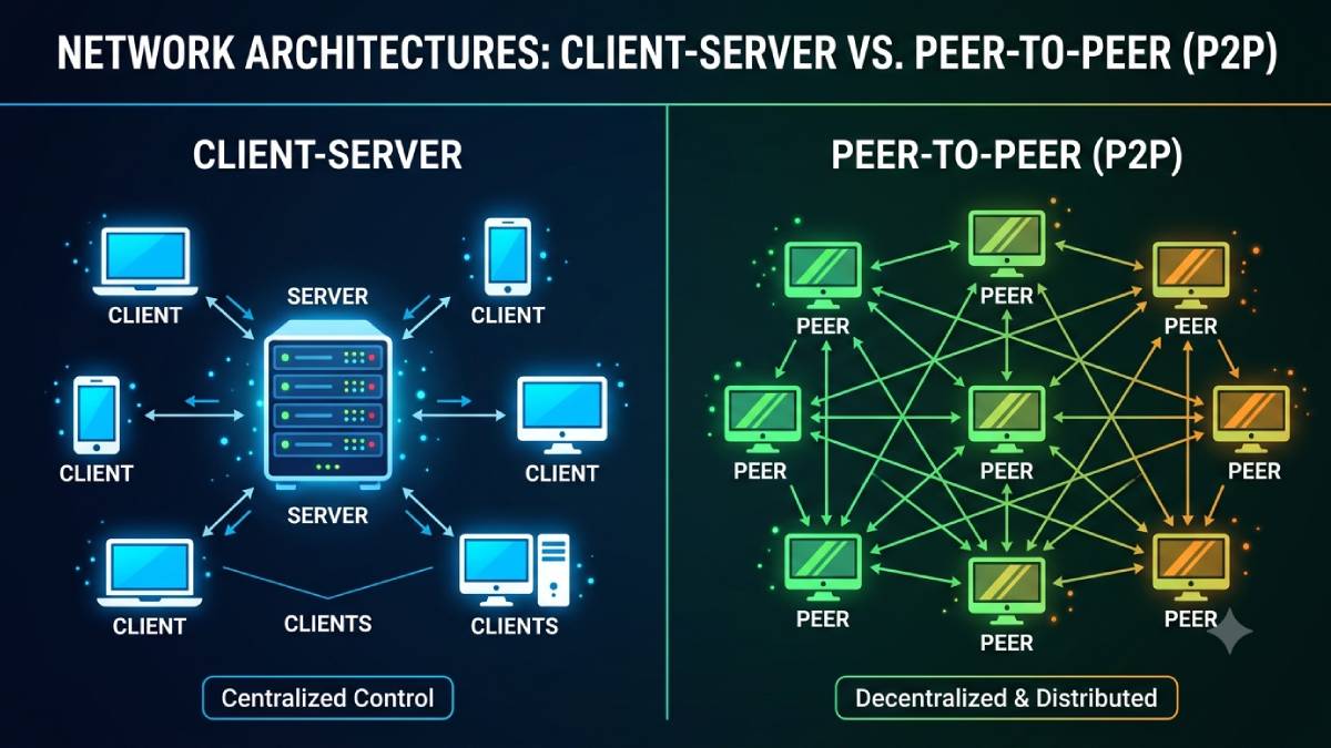 So sánh mạng Client và Peer-to-Peer