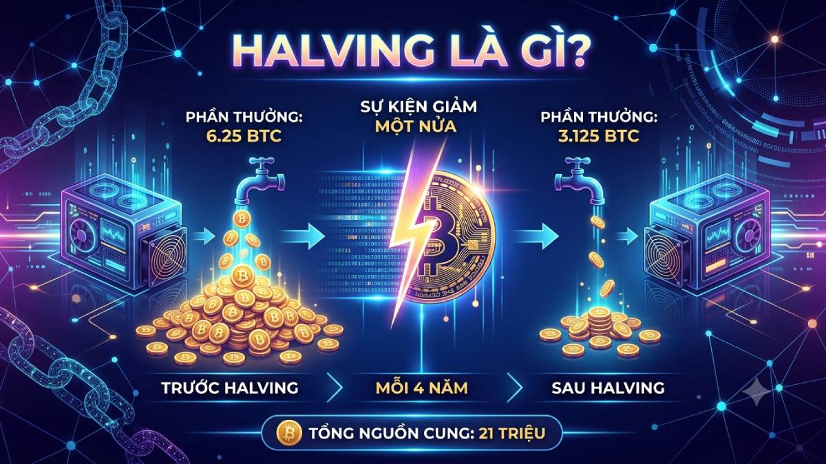 Halving là gì? Vì sao Bitcoin Halving quan trọng? 1 Halving
